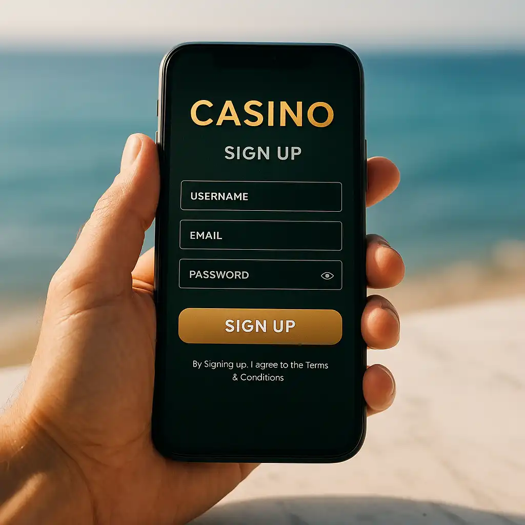 Creating a GreekWin account from a mobile phone